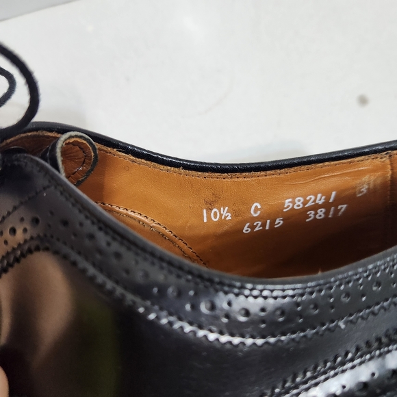 ALLEN EDMONDS BLACK DRESS SHOES SIZE 9.5 - Picture 11 of 14